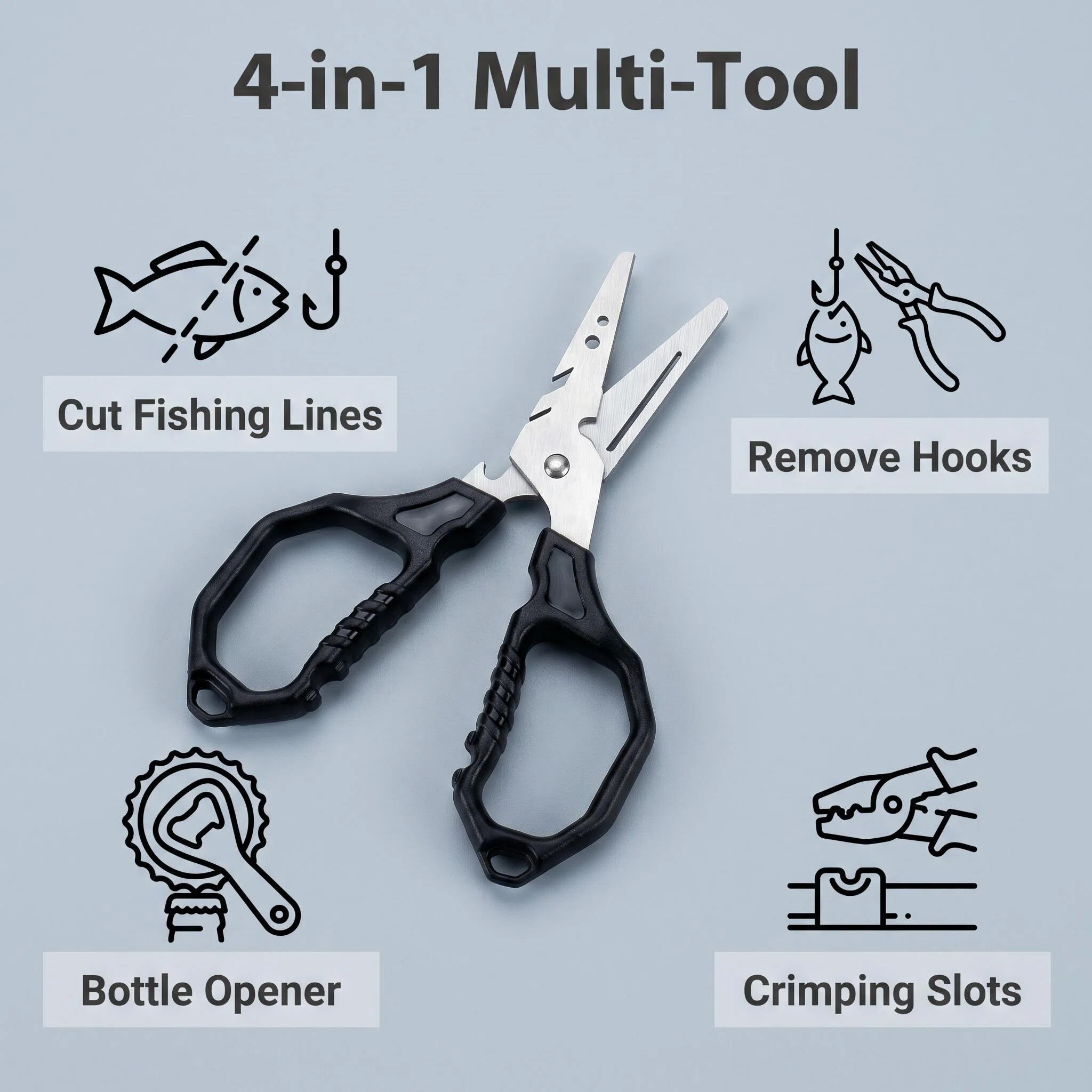 Multifunctional Fishing Scisso - Fishing Line Cutter recension och pris