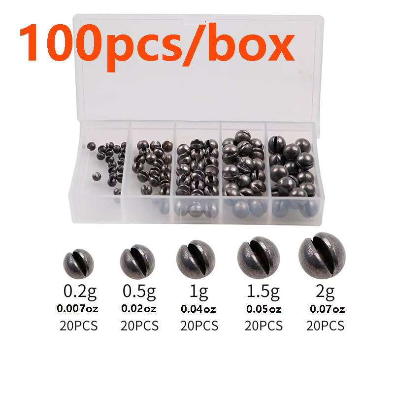 100Pcs/Box Single-Opening Lead - Fishing Line Box recension och pris