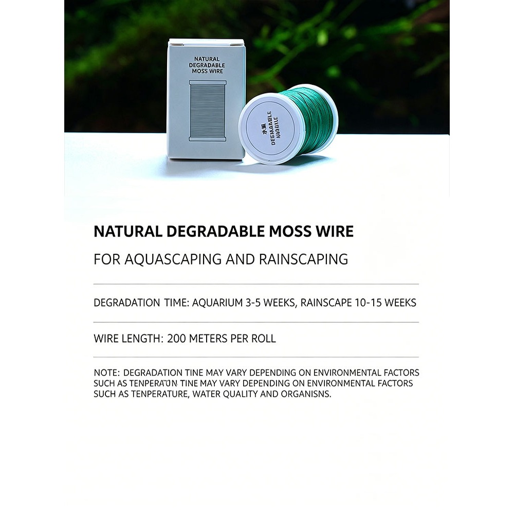 Biodegradable Moss Thread for  - Freshwater Line recension och pris