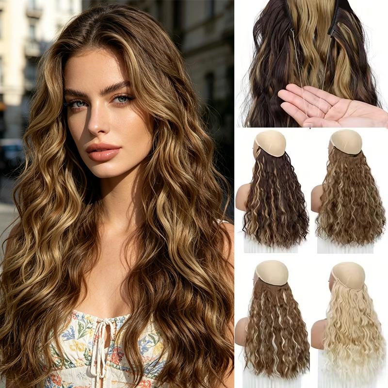18Inch Synthetic Long Wavy Cul - Monofilament Line recension och pris