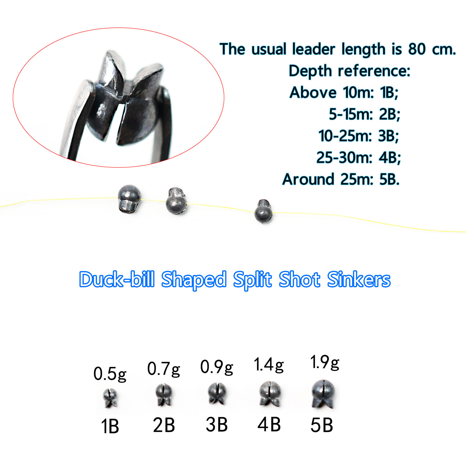Multi Size Taper Metal Sinkers - Freshwater Line recension och pris